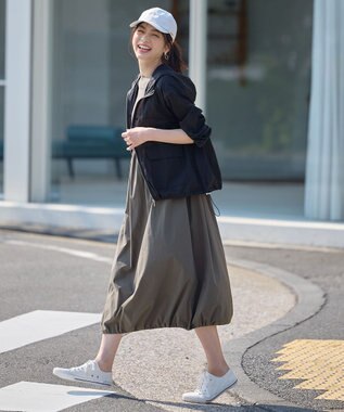 ANY 【WEB限定】シアーフードブルゾン ブラック