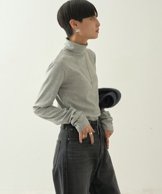 AMERICAN HOLIC タートルカットプルオーバー2 Light Gray Mixture