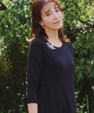 Tiaclasse ウェーブロングパールブローチ シルバー