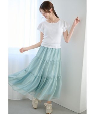 TOCCA 【鈴木ゆうかさん着用】CRYSTAL SHEER スカート