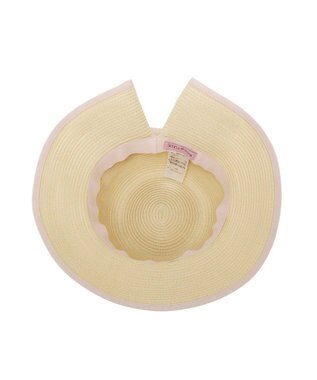 Maison de FLEUR 【手洗い可能】リボンスリットパイピングハット Pink
