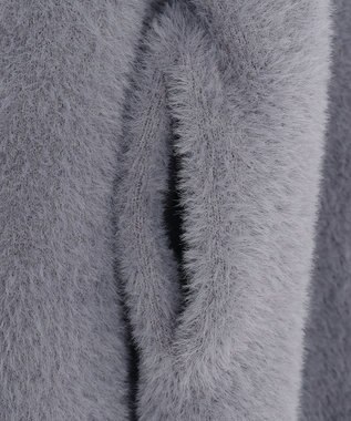 ANY SIS S フェザーニット ジャケット スレート