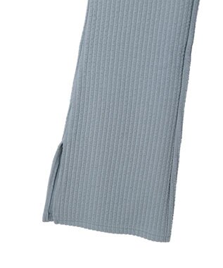 earth music&ecology ぽこぽこスリットパンツ Royal Blue