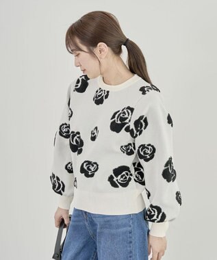 Green Parks ・ｓｗｉｎｇ　ｂｙ　バラジャカードニット Off White