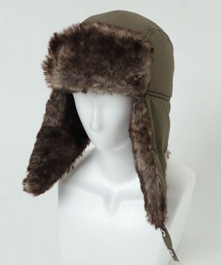 WEGO 【ユニセックス着用ITEM/暖かい】フライトキャップ カーキ