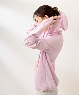 OP／FILA 【FILA】ラッシュガードフルジップ 軽量布帛パーカー ライトパープル