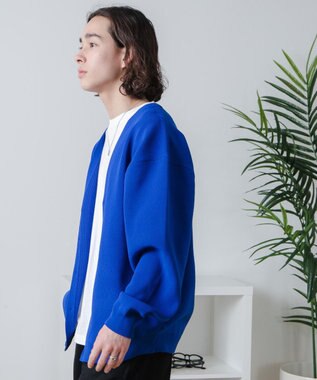 WEGO スポンジカーディガン ブルー