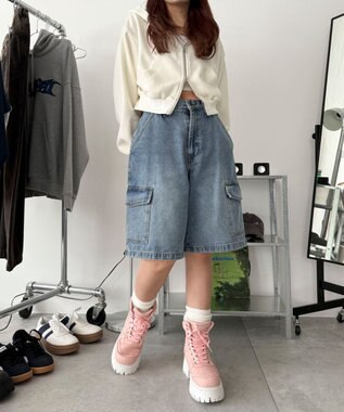 WEGO スニーカーブーツ ライトピンク