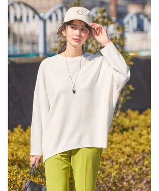 AMERICAN HOLIC ＵＶカット　ポンチコクーンプルオーバー Off White