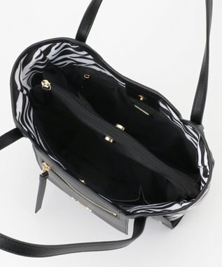 LA BAGAGERIE リサイクルレザー　フラップトート ブルーブラック