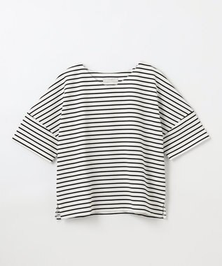 ANY ドライポンチVネックプルオーバー オフベース×ブラック