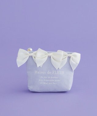 Maison de FLEUR ジャカードリボンポーチ