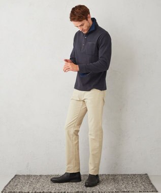 JOSEPH ABBOUD 【裏起毛/ストレッチ】5ポケットオーガニックカルゼ パンツ ベージュ系