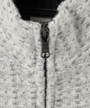 JOSEPH ABBOUD 【軽量/保温性】ウールミックスボアフリース ブルゾン ライトグレー系