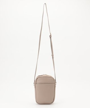 LA BAGAGERIE ランダムプリーツショルダーバッグ タテ グレージュ