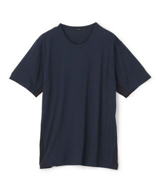 JOSEPH HOMME SUMMER WOOL JERSEY CREW NECK TEE ネイビー系