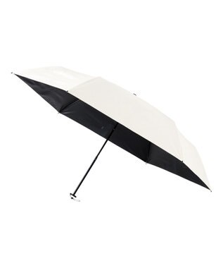 MOONBAT 【遮光100％/３秒で折りたためる日傘】晴雨兼用 折りたたみ傘 ウラワザ オフホワイト