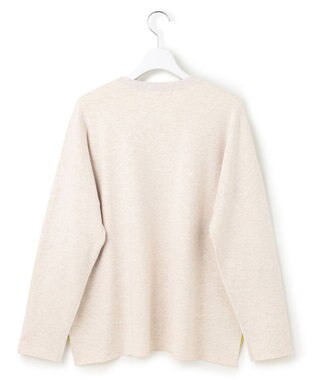 23区 L 【洗える】ダブルフェイス プルオーバー ニット アイボリー系