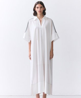  AXI / 刺繍ステッチ ドルマンロングドレス