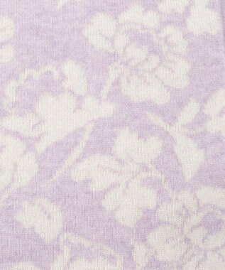 MOONBAT mila schon カシミヤ100%ジャカードプチマフラー ラベンダー