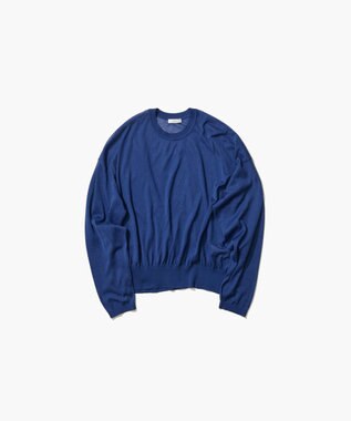 ATON COMPACT COTTON | クルーネックセーター BLUE