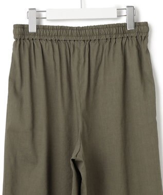 23区 L 【STORY7月号掲載/洗える】リネンヴィスコースストレッチ ドロスト パンツ カーキ系