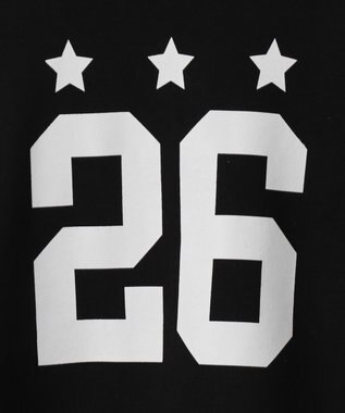 WEGO スターナンバリングショートスウェット ブラック