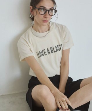 WEGO 【ANGIE VINTAGE】スラブ天竺ロゴプリントTシャツ