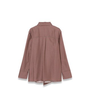 JOSEPH 【洗える】オーバーレイプリント　ブラウス Ruby combo