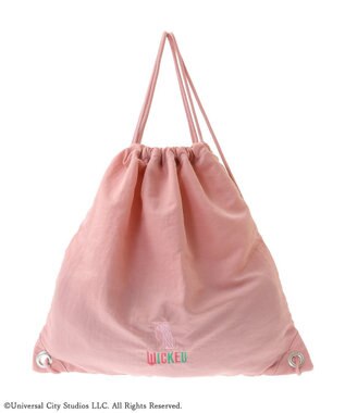 Green Parks ■ＷＩＣＫＥＤ　アイコン刺繍ナップサック Pink