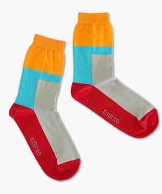 nitorito 【UNISEX】米沢オリジナル柄 block 靴下