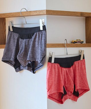 WACOAL MEN ボクサーパンツ　風が通ってムレ軽減。　ダブルエアスルータイプ　吸汗速乾　ショート丈　前閉じ　/ブロス　GT3360 ブラック