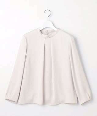 J.PRESS LADIES S ジョーゼット ボウタイ カットソー ライトグレー系