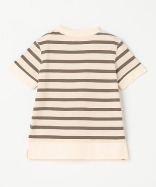 J.PRESS KIDS 【110-130cm】J.半袖ボーダーＴシャツ カーキ系1
