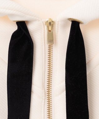 GRACE CONTINENTAL ハーフジップフードトップ ホワイト