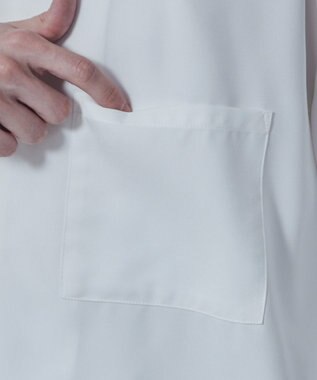 WEGO 【速乾/シワになりにくい】ドライポリオープンカラーシャツ(S) ホワイト