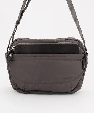 Y'SACCS ポリエステルツイル ショルダーバッグ ダークグレー