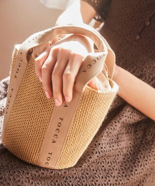 TOCCA 【WEB＆一部店舗限定】DANCING TOCCA SUMMER TOTE かごバッグ [新色]グレージュ系