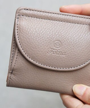 FOLNA RD ヌメオイルシュリンク二つ折り財布 グレー