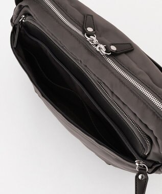 Y'SACCS ポリエステルツイル ショルダーバッグ ダークグレー