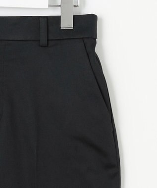 自由区 【接触冷感・吸湿・速乾・XXSサイズあり】COOL MAXクロップド丈 ワイドパンツ ブラック系