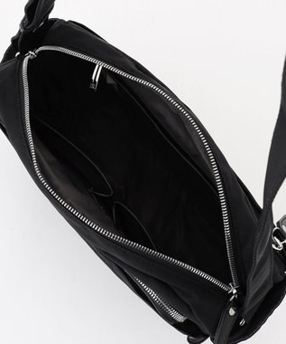 Y'SACCS ポリエステルツイル ショルダーバッグ ブラック