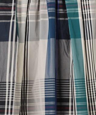 SHARE PARK LADIES メモリーチェックフレアスカート ブルー系3