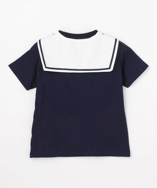 ANY KIDS 【綿100%/接触冷感】ひんやり 2WAY セーラーTシャツ ネイビー