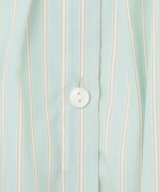 組曲 KIDS 【150-160㎝】サマーストライプ ブラウス セージ系1