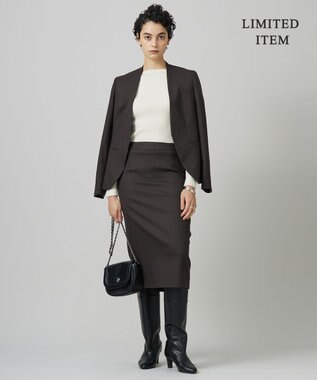 ICB 【WEB限定】 エクストラファインメリノ ボートネックプルオーバー オフホワイト系