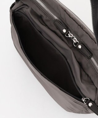 Y'SACCS ポリエステルツイル ショルダーバッグ ダークグレー