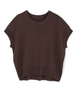BEIGE， 【ロングセラー】LAURA / ストレッチ ドロップショルダーニット Brown