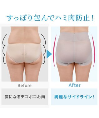 BRADELIS New York 【Yukine inc. 】ゆきねえモアソフト快適ホールドショーツ24  接触冷感で汗をかいても快適補正 クリームベージュ