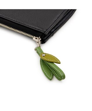 IBIZA アニマーダ　牛革　L字ファスナー長財布（パンダ） 黒